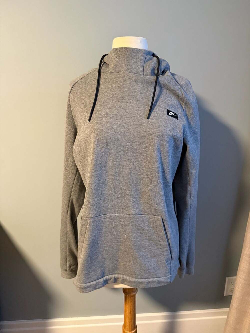 Nike Men's Gray Modern French Terry Pullover Hoodie Size Medium